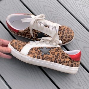 Leopard Star Sneakers [golden goose dupes]